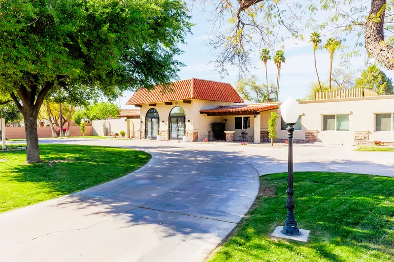 Front drive and lawn at Fountain Assisted Living, Mesa AZ