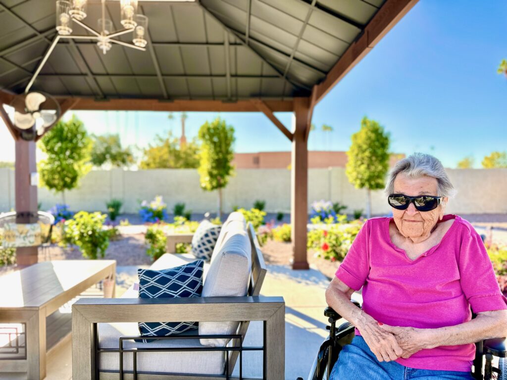 fountain assisted living mesa arizona beautiful backyard